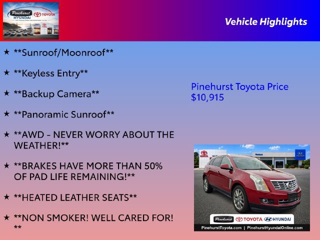 Used 2015 Cadillac SRX Performance w/ Driver Awareness Package AWD/4WD image 29
