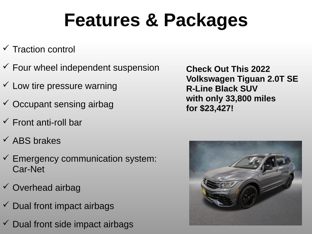 Used 2022 Volkswagen Tiguan SE R-Line AWD/4WD image 12