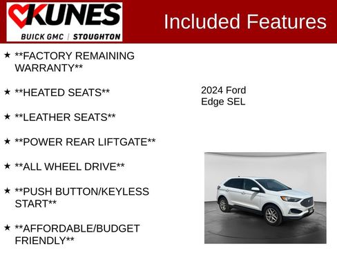 Used 2024 Ford Edge SEL AWD/4WD image 3