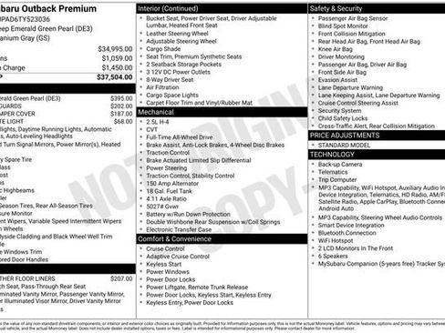 New 2026 Subaru Outback Premium AWD/4WD image 5