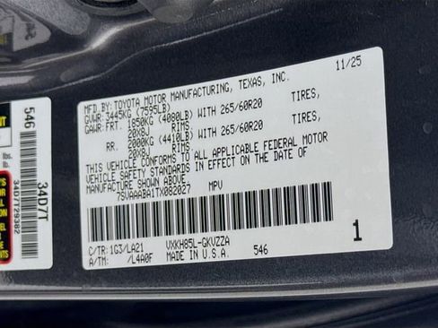 Certified 2026 Toyota Sequoia Platinum AWD/4WD image 35