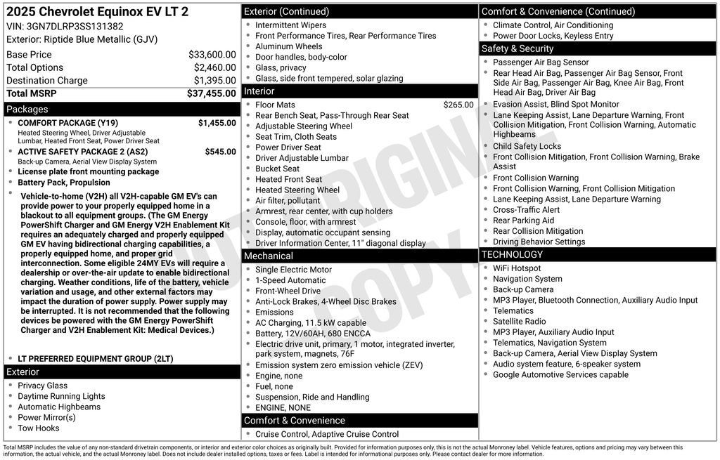 Used 2025 Chevrolet Equinox EV LT w/ Comfort Package FWD image 11
