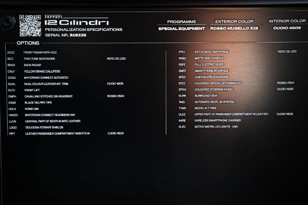 Certified 2025 Ferrari 12Cilindri RWD image 35
