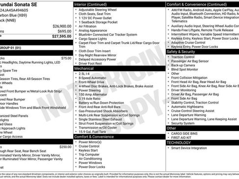 New 2025 Hyundai Sonata SE image 26