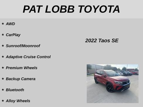 Used 2022 Volkswagen Taos SE w/ Panoramic Sunroof Package AWD/4WD image 11