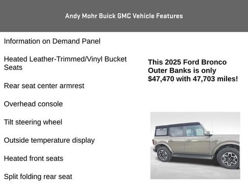 Used 2025 Ford Bronco Outer Banks AWD/4WD image 14
