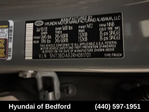 Used 2024 Hyundai Santa Cruz SEL AWD/4WD image 14