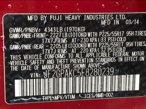 Used 2014 Subaru Crosstrek 2.0i Limited image 33