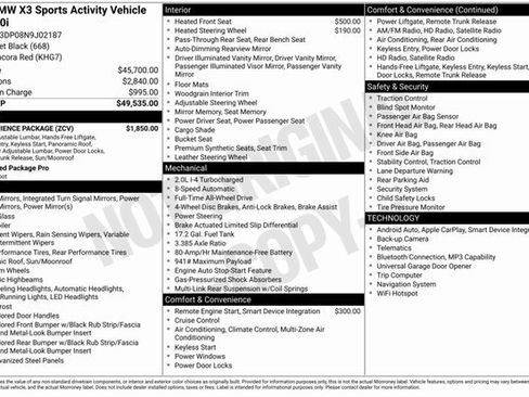 Used 2022 BMW X3 xDrive30i w/ Convenience Package image 4