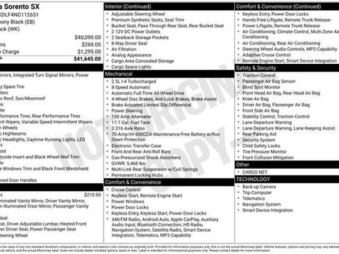 Certified 2022 Kia Sorento SX image 50