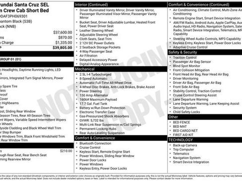 Used 2023 Hyundai Santa Cruz SEL Premium AWD/4WD image 5