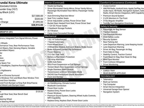 Used 2019 Hyundai Kona Ultimate FWD image 34