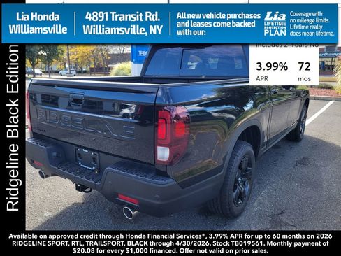 New 2026 Honda Ridgeline Black Edition image 3