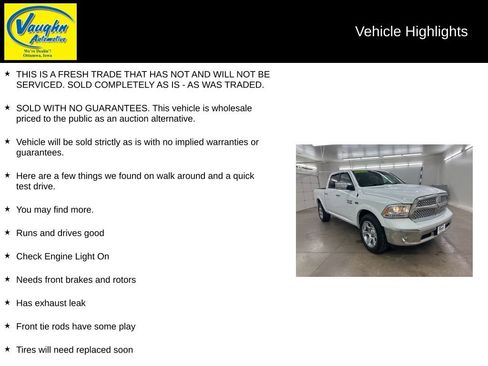 Used 2017 RAM 1500 Laramie w/ Convenience Group image 2