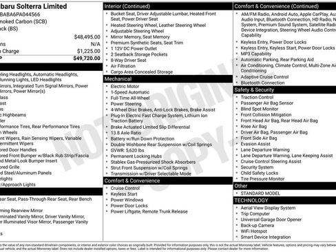 Certified 2023 Subaru Solterra AWD image 28