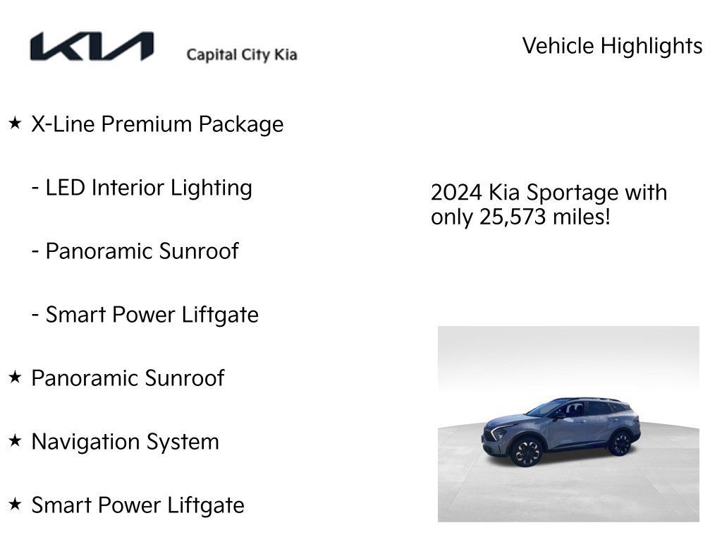 Used 2024 Kia Sportage X-Line w/ X-Line Premium Package AWD/4WD image 8