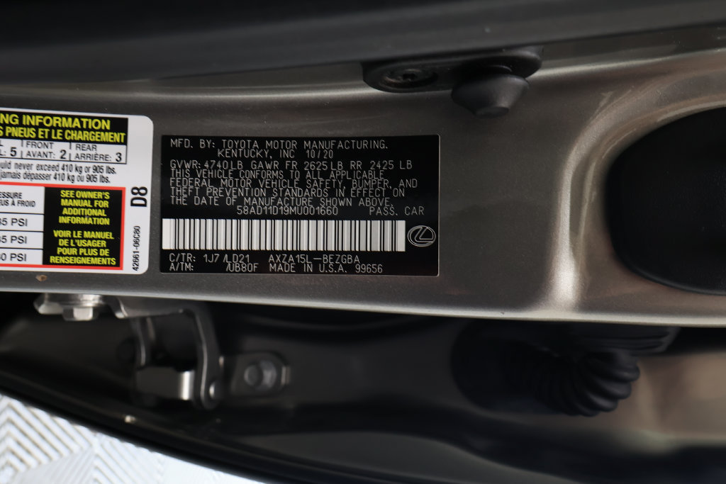 Used 2021 Lexus ES 250 w/ Premium Package AWD/4WD image 35