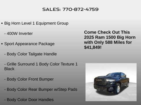 Used 2025 RAM 1500 Big Horn image 20