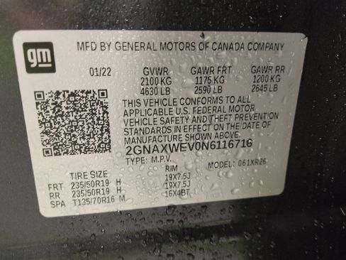 Used 2022 Chevrolet Equinox RS w/ Infotainment Package AWD/4WD image 33