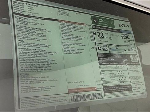 New 2026 Kia Sorento EX image 14