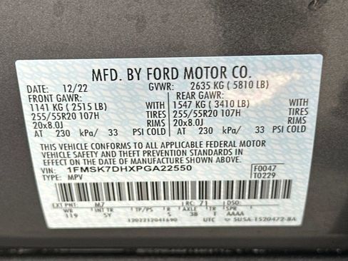 Certified 2023 Ford Explorer XLT w/ Equipment Group 202A image 34
