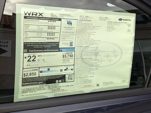 New 2026 Subaru WRX Premium AWD/4WD image 20