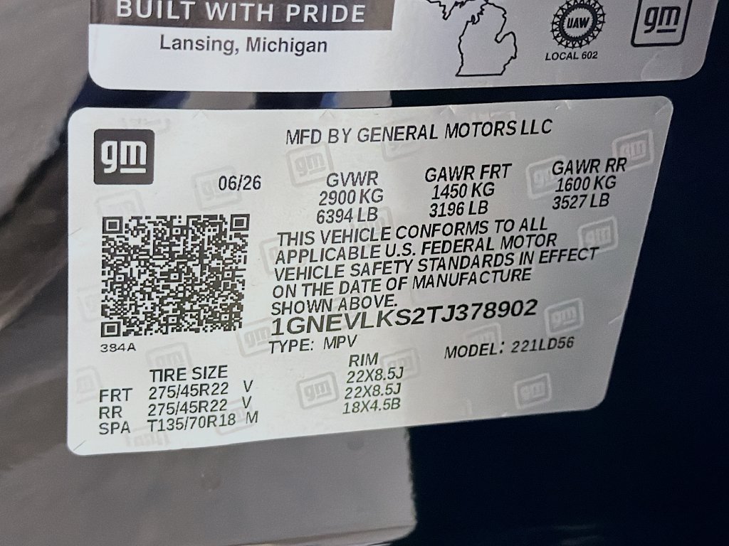 New 2026 Chevrolet Traverse RS w/ LPO, Floor Liner Package AWD/4WD image 30