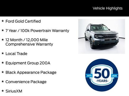 Certified 2025 Ford Bronco Sport Big Bend w/ Convenience Package AWD/4WD image 6