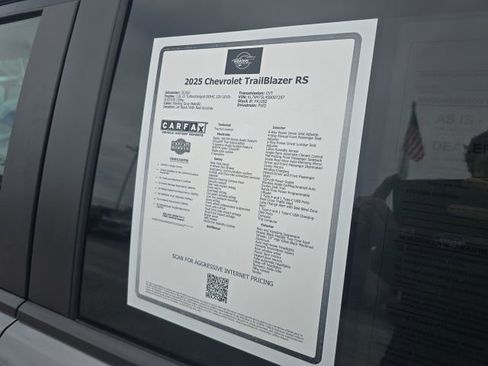Used 2025 Chevrolet TrailBlazer RS w/ Convenience Package FWD image 47