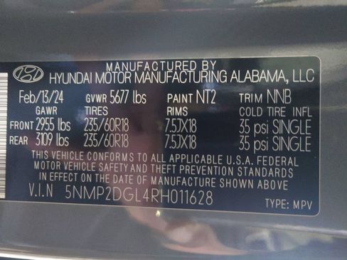 Certified 2024 Hyundai Santa Fe SEL AWD/4WD image 30
