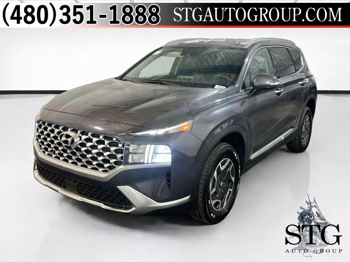 Used 2022 Hyundai Santa Fe Blue AWD/4WD image 1
