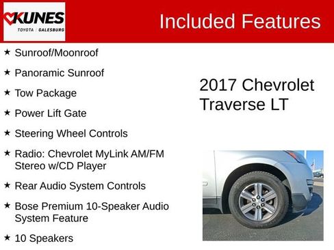 Used 2017 Chevrolet Traverse LT image 3