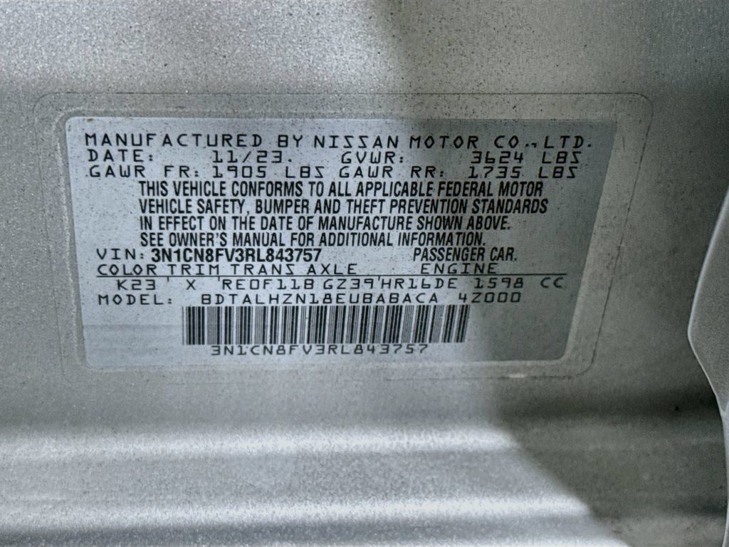 Used 2024 Nissan Versa SR w/ Trunk Package FWD image 34