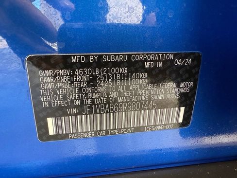 Used 2024 Subaru WRX w/ Accessory Package #2 AWD/4WD image 47