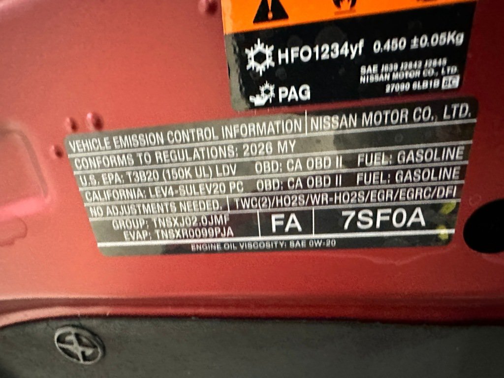 Used 2026 Nissan Sentra SR w/ Floor Mat Package FWD image 35