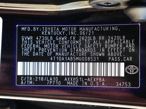 Used 2021 Toyota Avalon Limited w/ Advanced Safety Package FWD image 63
