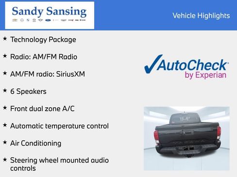 Used 2022 Toyota Tacoma SR5 w/ Technology Package RWD image 7
