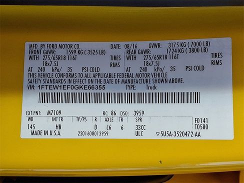 Used 2016 Ford F150 Lariat w/ Equipment Group 502A Luxury image 29