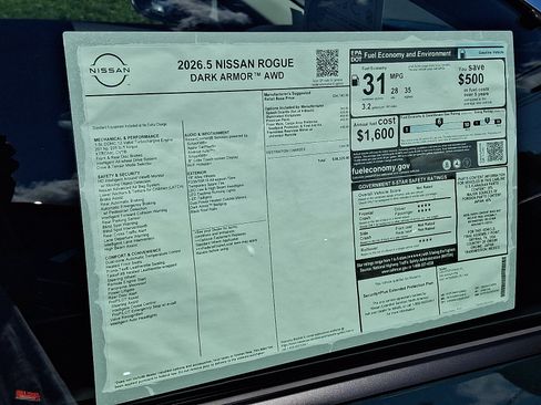 New 2026 Nissan Rogue Dark Armor AWD/4WD image 8
