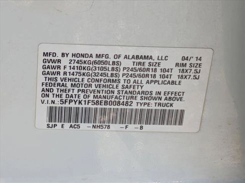 Used 2014 Honda Ridgeline RTL image 24