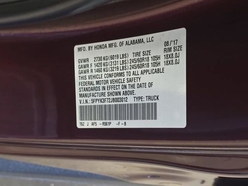 Used 2018 Honda Ridgeline RTL-E image 37
