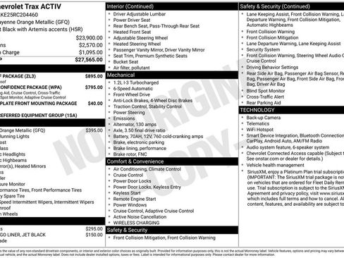 Used 2024 Chevrolet Trax ACTIV w/ Sunroof Package FWD image 24
