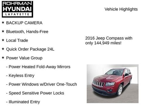 Used 2016 Jeep Compass Sport w/ Power Value Group FWD image 8
