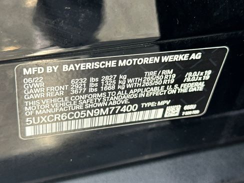 Certified 2022 BMW X5 xDrive40i w/ Parking Assistance Package image 40