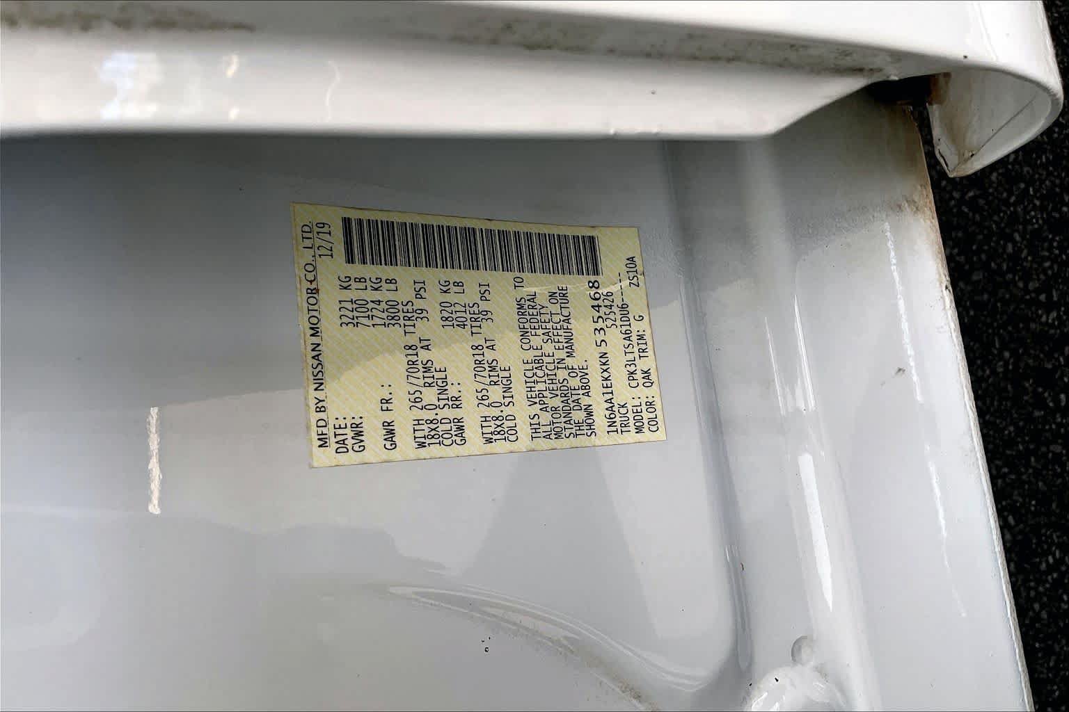 Used 2019 Nissan Titan SV RWD image 33