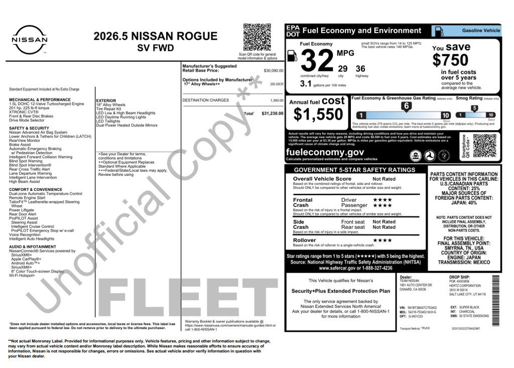 Used 2026 Nissan Rogue SV FWD image 3