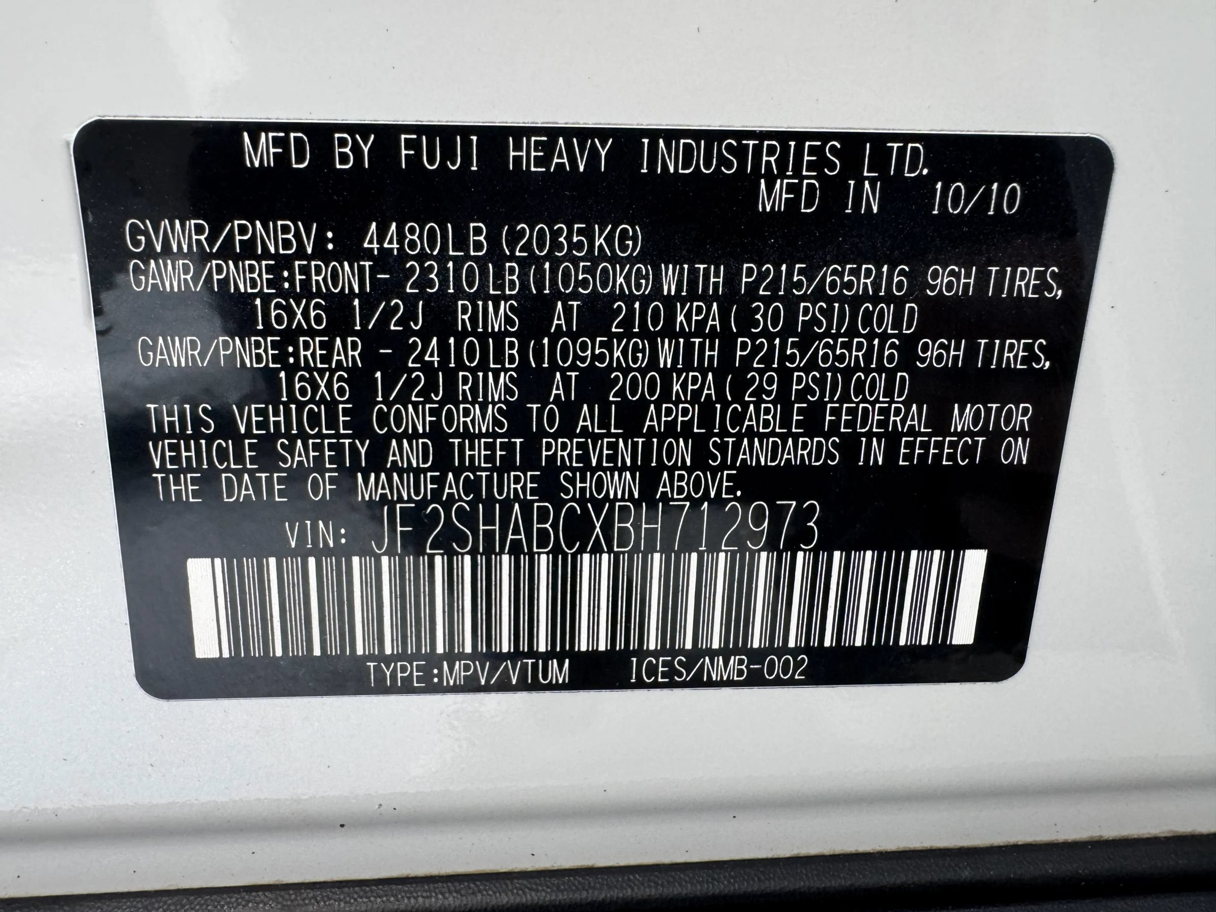 Used 2011 Subaru Forester 2.5X AWD/4WD image 34