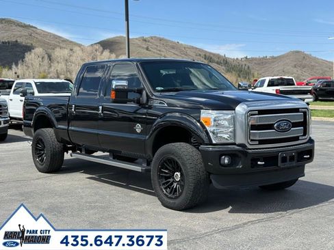 Used 2015 Ford F350 Platinum w/ FX4 Off-Road Package AWD/4WD image 8