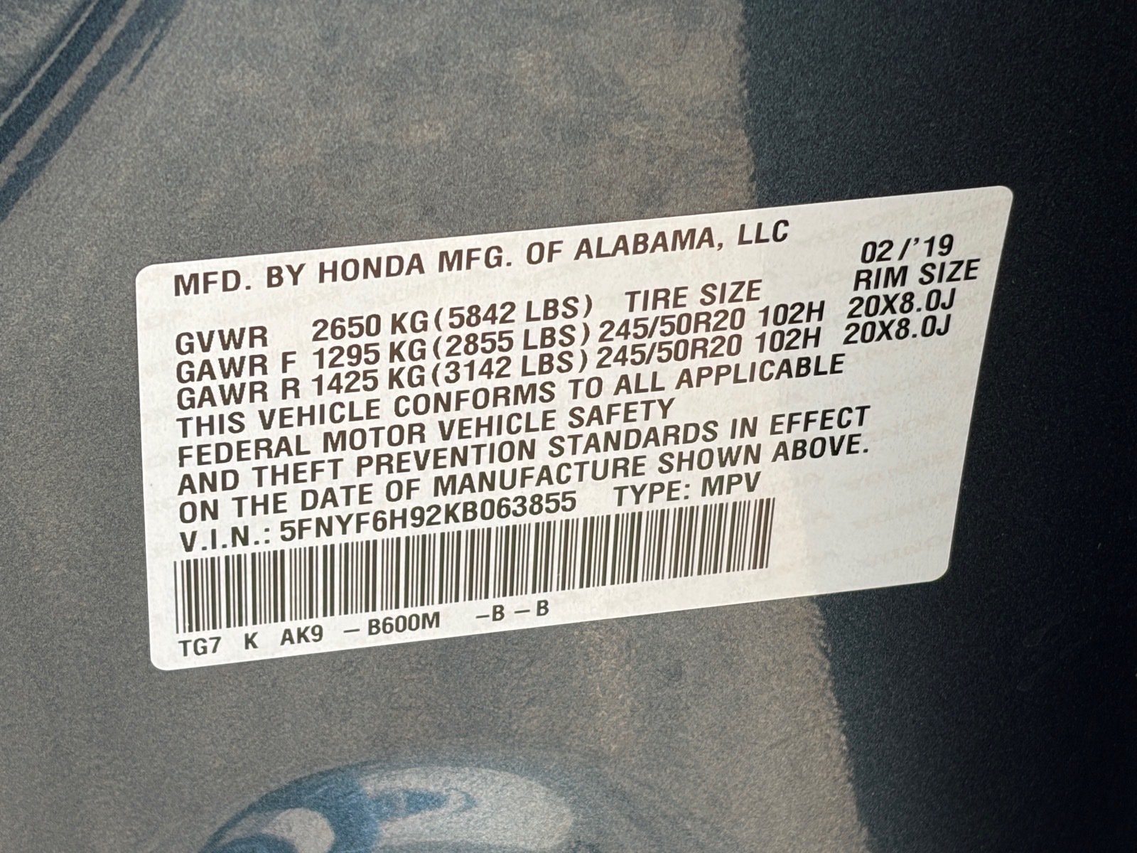 Used 2019 Honda Pilot Touring image 37