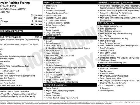 Used 2024 Chrysler Pacifica Touring FWD image 10